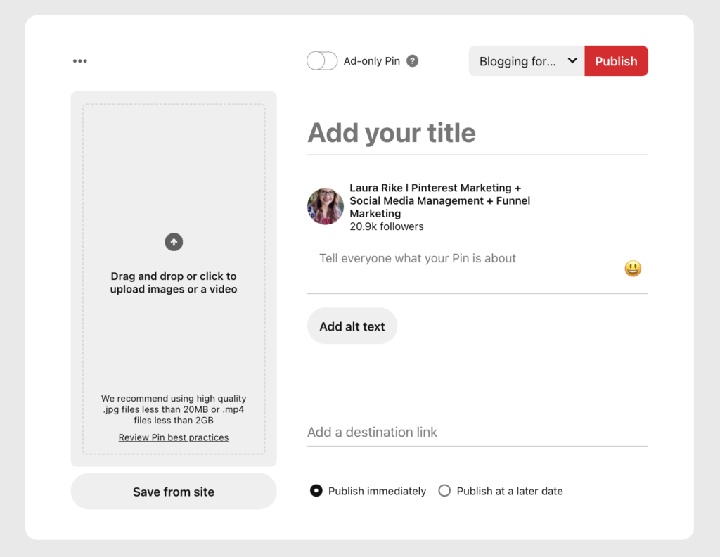 What is a pinterest pin title?